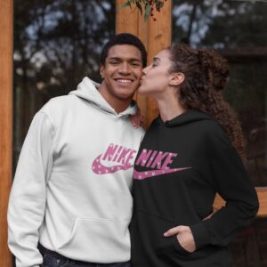 Nike Pink Hearts Hoodie