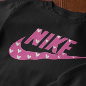 Nike Pink Hearts Sweatshirt