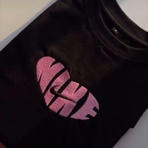 Nike Pink And Black Hoodie