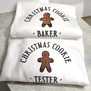 Christmas Cookie Couple Hoodies – Baker & Tester Edition